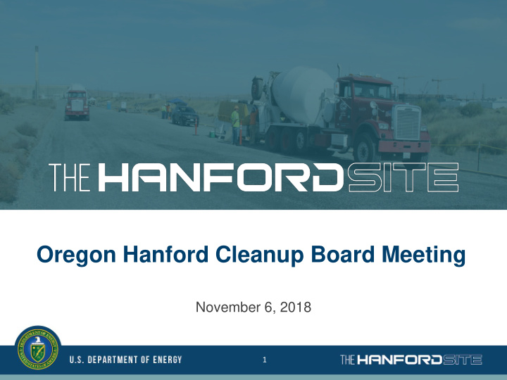 oregon hanford cleanup board meeting