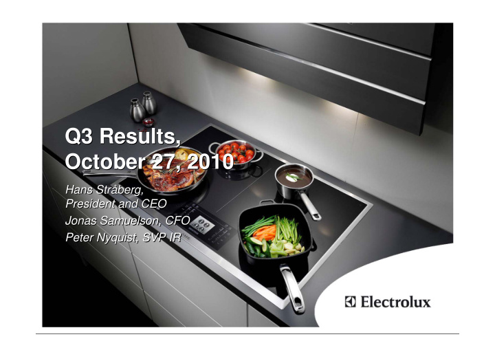 q3 results q3 results october 27 2010 october 27 2010