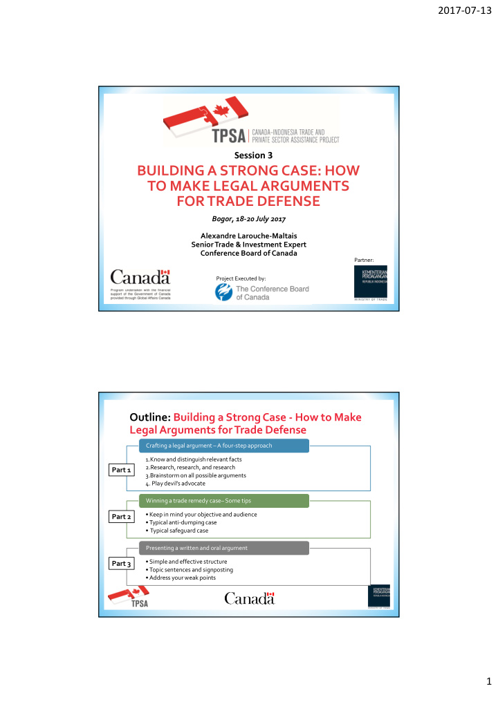 building a strong case how to make legal arguments for