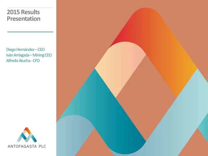 2015 results presentation