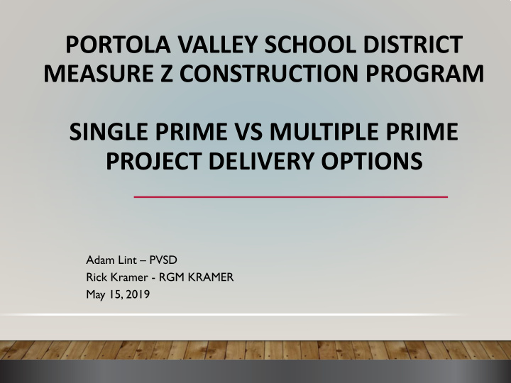 portola valley school district measure z construction