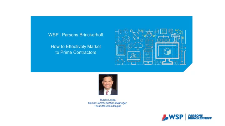 wsp parsons brinckerhoff how to effectively market to