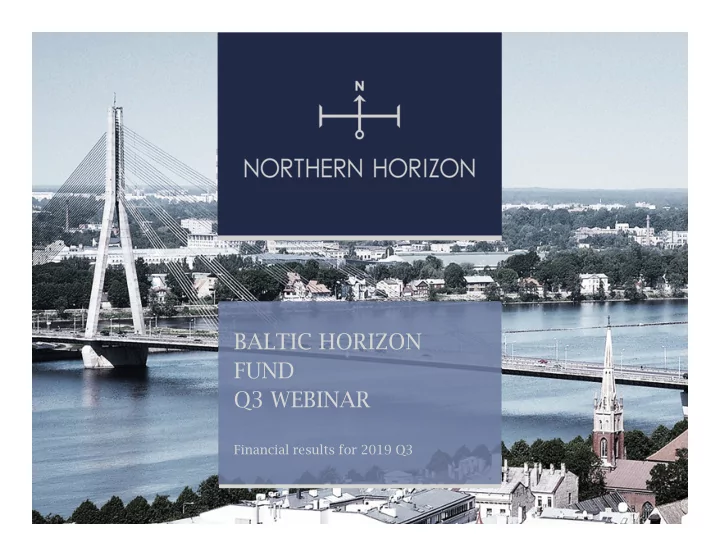 baltic horizon fund q3 webinar