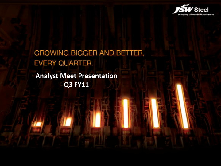 analyst meet presentation