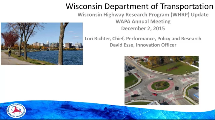 wisconsin department of transportation