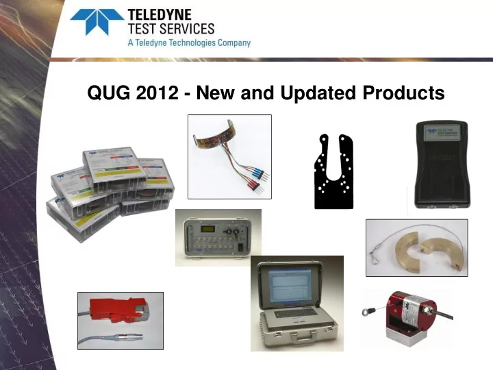 qug 2012 new and updated products qss commercial grade