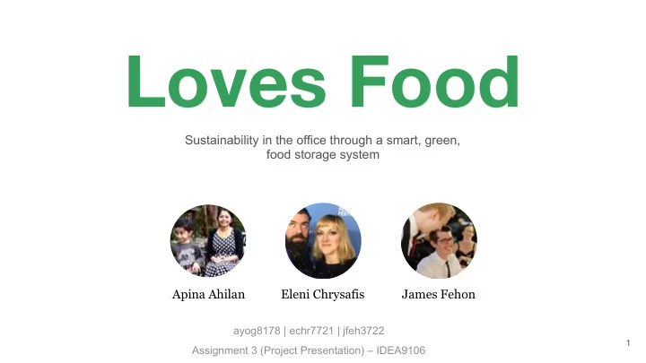 loves food