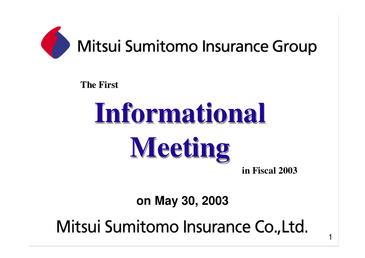 informational informational meeting meeting