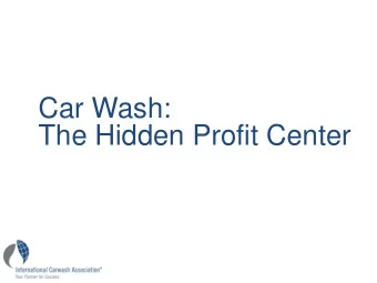 The Hidden Profit Center  Disclaimer  The opinions of the contributors expressed herein do not