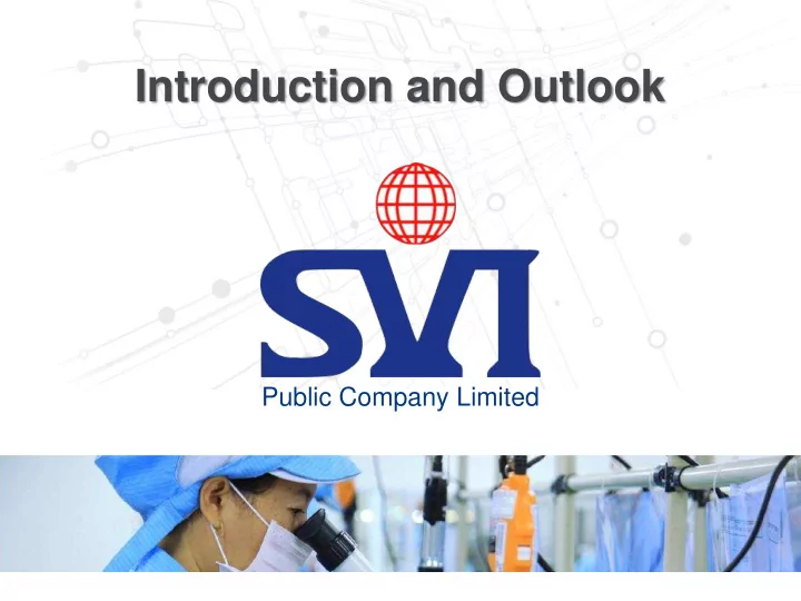 introduction and outlook