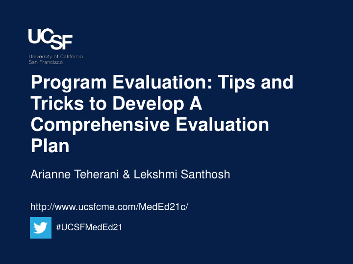 program evaluation tips and tricks to develop a