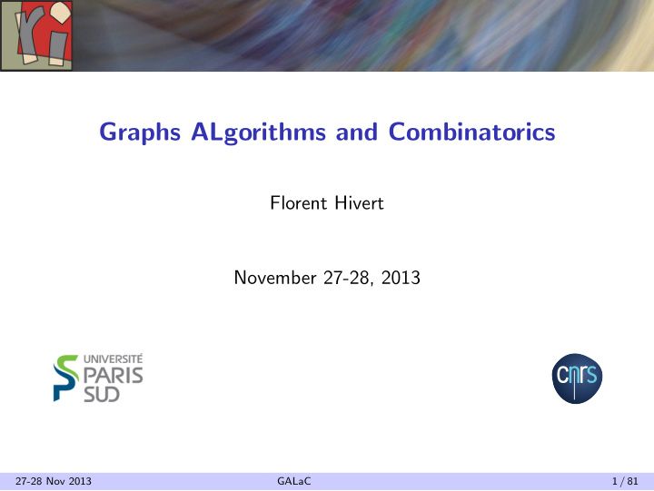 graphs algorithms and combinatorics