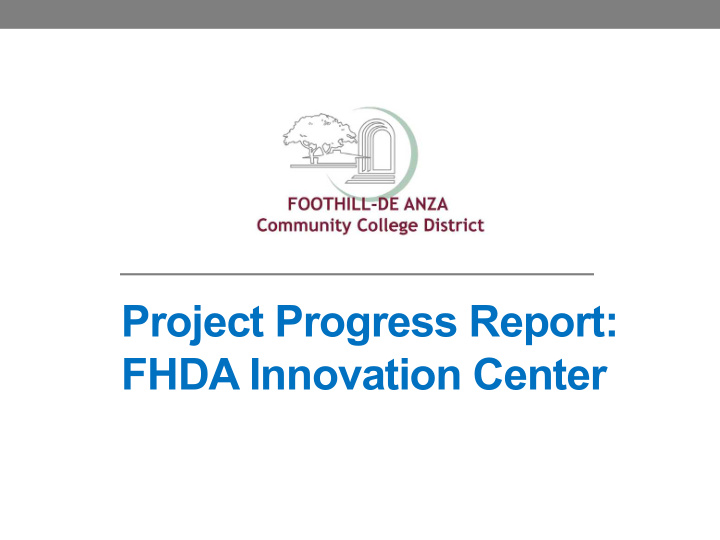 project progress report