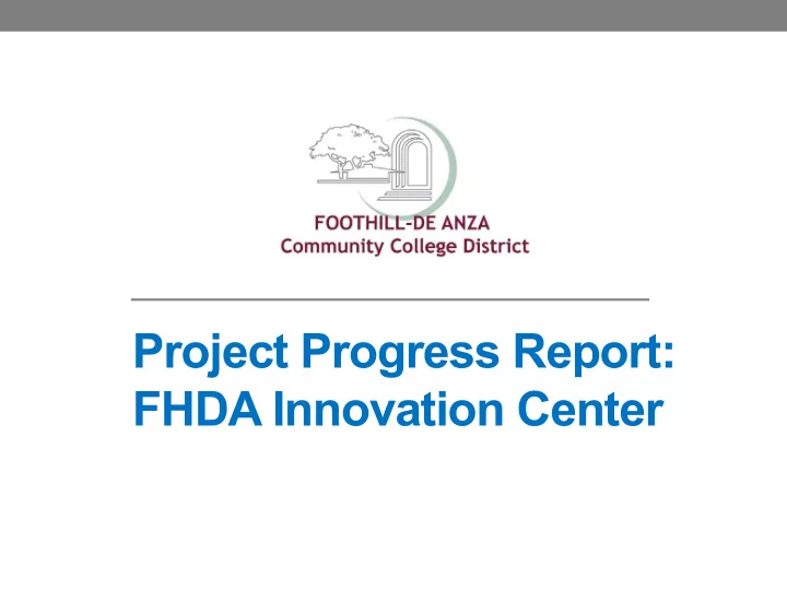project progress report