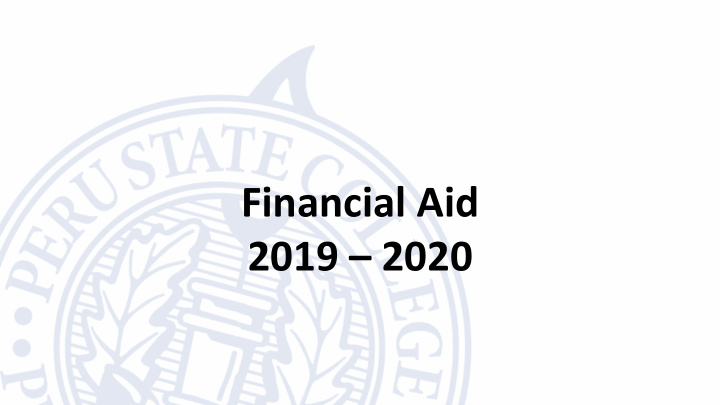 financial aid 2019 2020 our staff