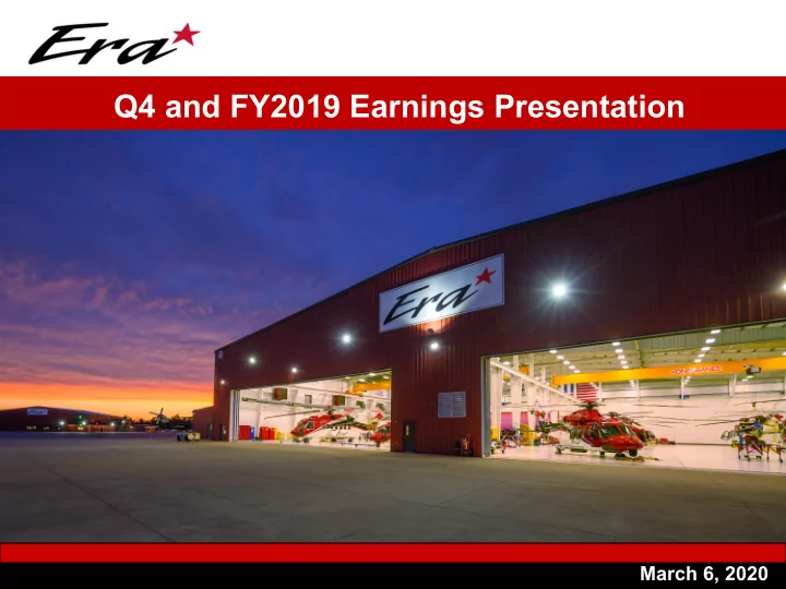 q4 and fy2019 earnings presentation