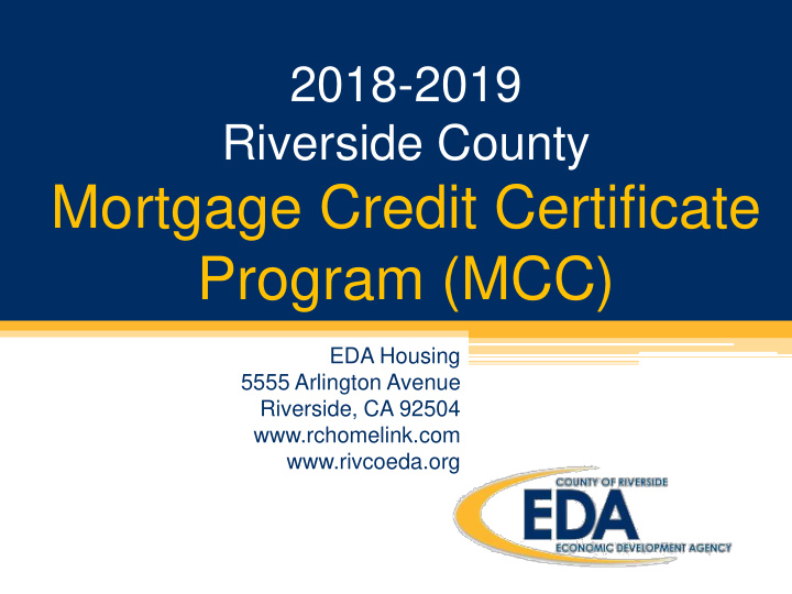 mortgage credit certificate