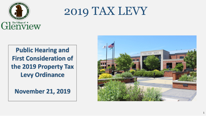 2019 tax levy