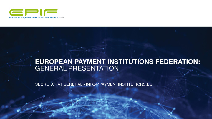 european payment institutions federation general