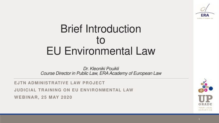 brief introduction to eu environmental law