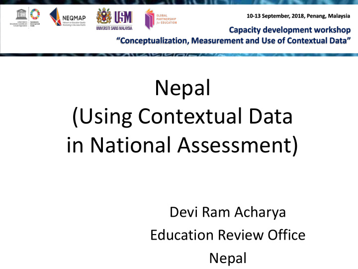 nepal using contextual data in national assessment