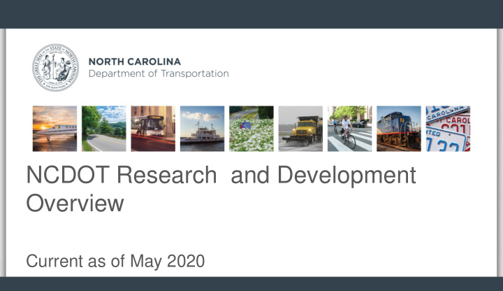 ncdot research and development overview