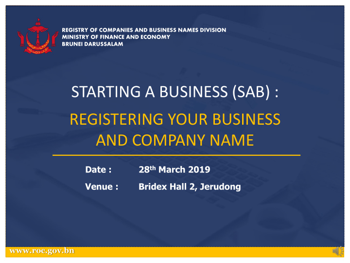 starting a business sab registering your business and