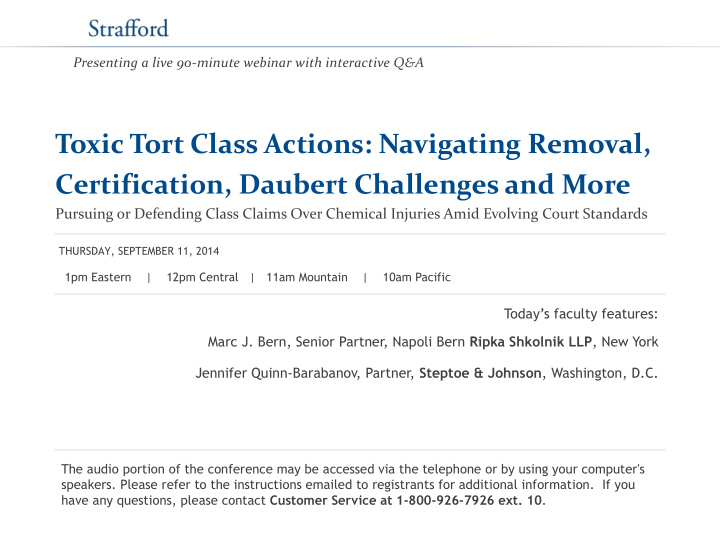 toxic tort class actions navigating removal certification