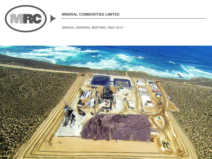 mineral commodities limited