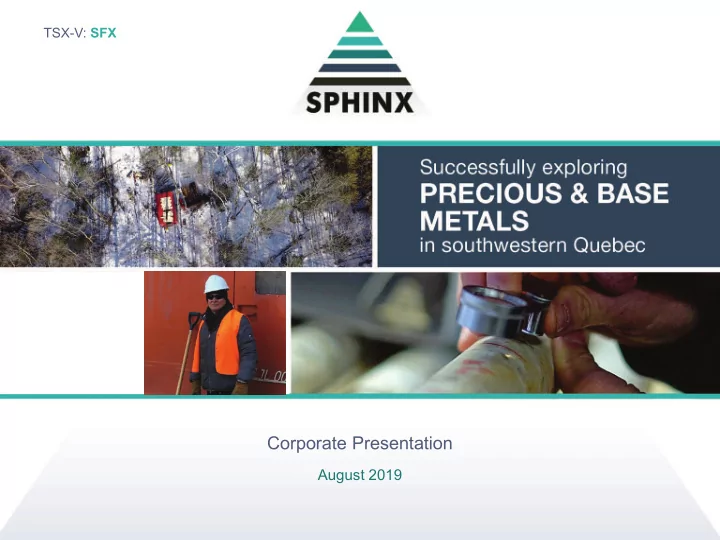 corporate presentation