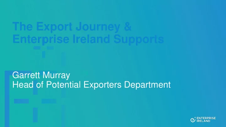 enterprise ireland supports