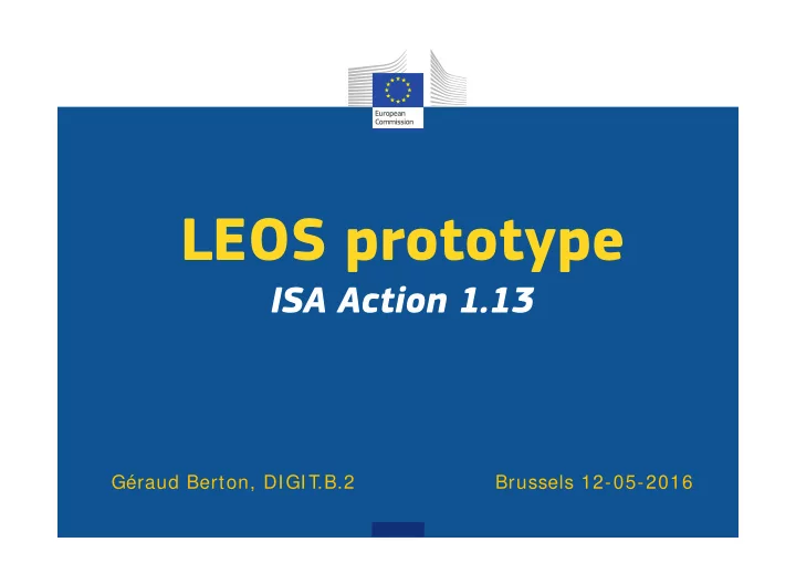 leos prototype