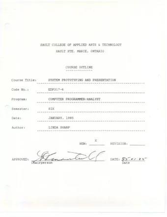 SIX  Semester:  --------------------------------------------------------  Date:  JANUARY,  1985