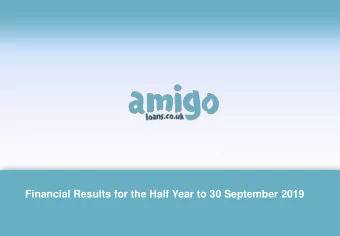 Financial Results for the Half Year to 30 September 2019  Disclaimer This presentation has been