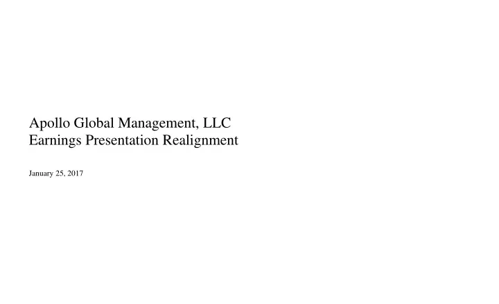 apollo global management llc earnings presentation