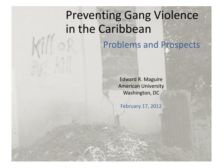 preventing gang violence