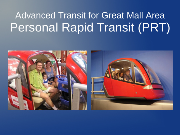 personal rapid transit prt prt future
