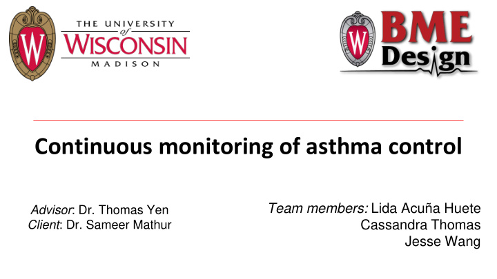continuous monitoring of asthma control