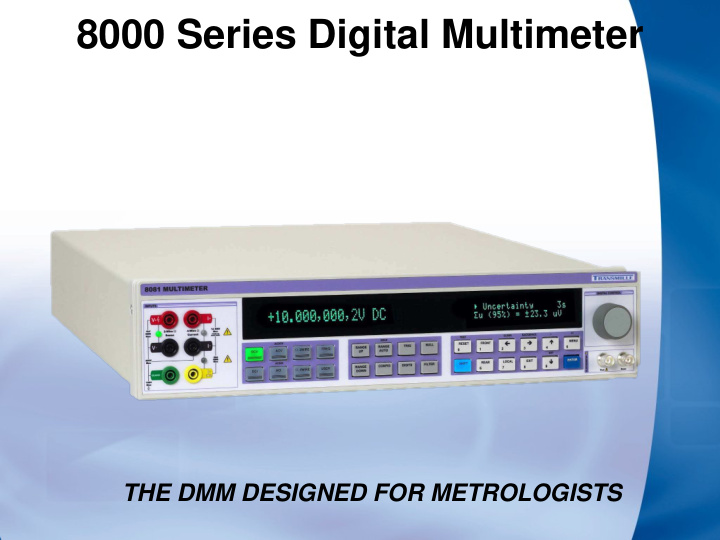 8000 series digital multimeter