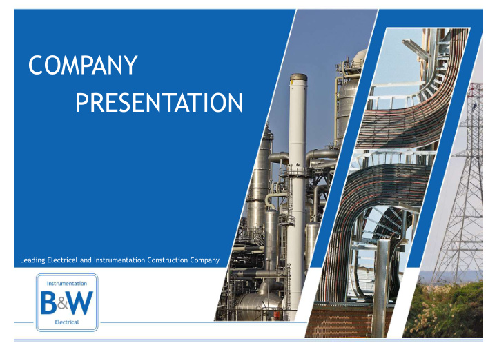 company presentation