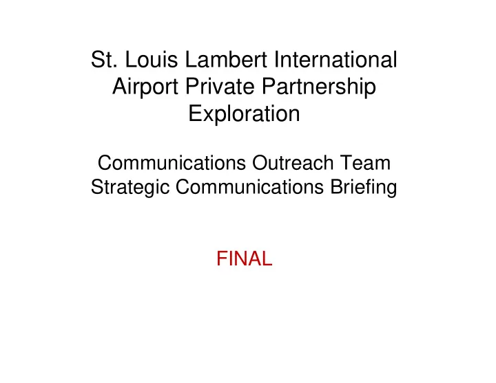 st louis lambert international airport private