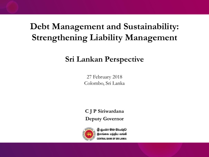 debt management and sustainability strengthening