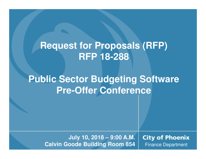 request for proposals rfp rfp 18 288 public sector