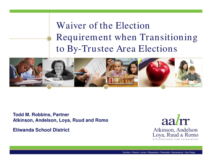 waiver of the election requirement when transitioning to