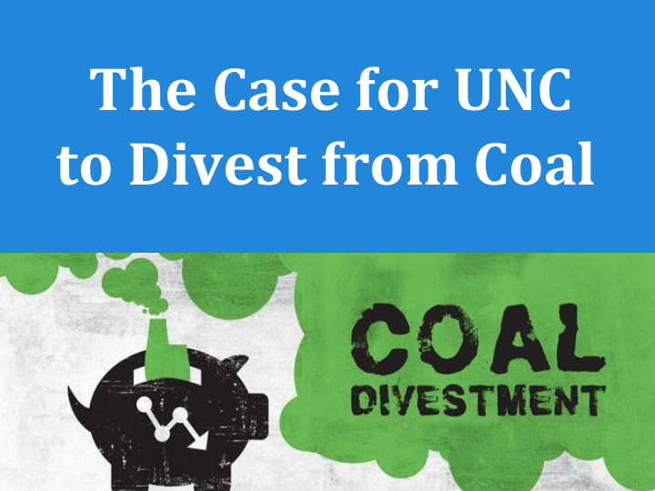 to divest from coal the filthy fifteen historical