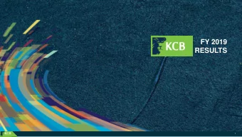 FY 2019  RESULTS  1  CUSTOMERS  22.8 MILLION  OUR REGIONAL  342 BRANCHES  PRESENCE  1,055 ATMS,