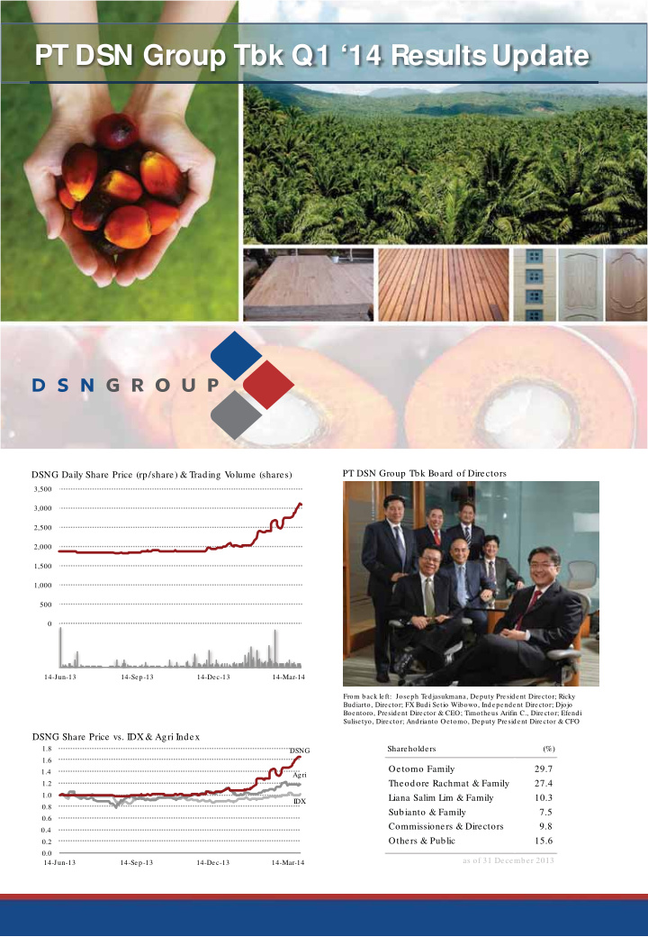 pt dsn group tbk q1 14 results update
