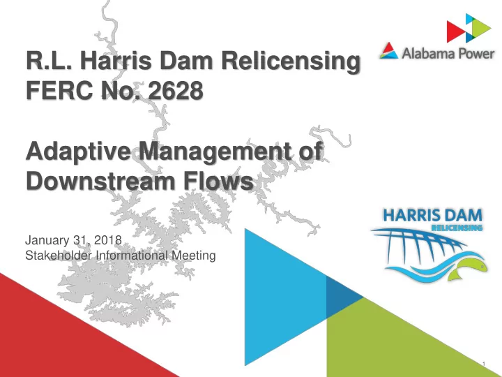 ferc no 2628 adaptive management of