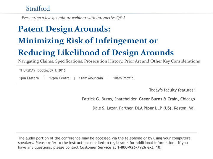 patent design arounds minimizing risk of infringement or