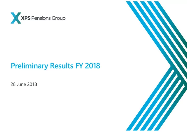 preliminary results fy 2018